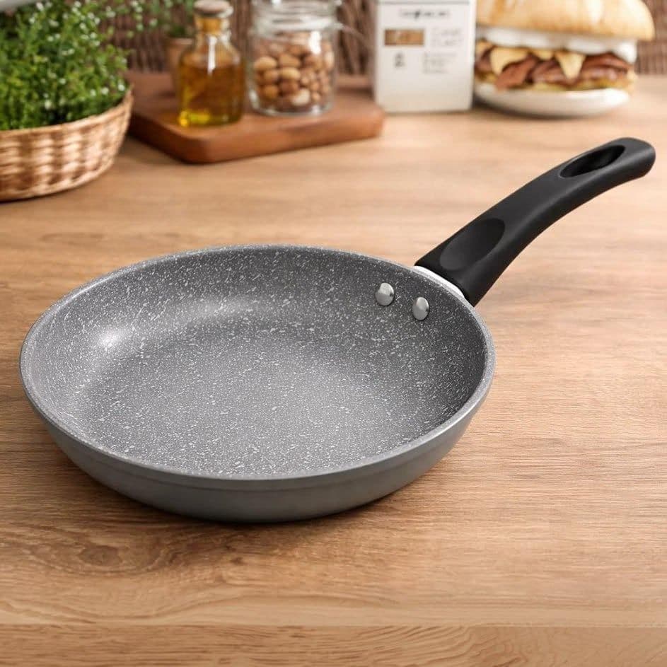 LYOR - Frigideira de Indução em Alumínio com Revestimento Cerâmico Granilite Cinza 20cm